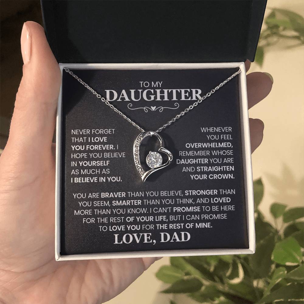 Daughter- Forever Love Necklace – Gift of Love and Strength (10)