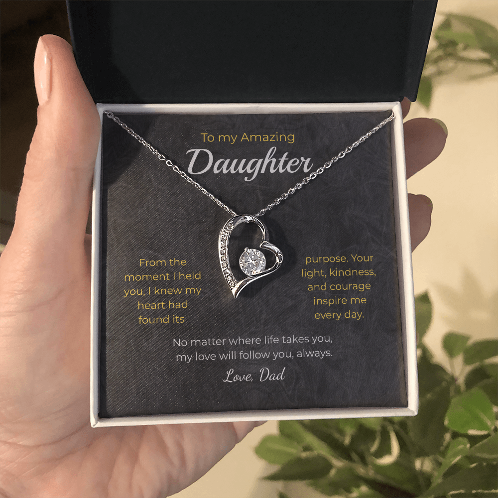Daughter – Forever Love Necklace – Personalized Gift from Any Sender (83)