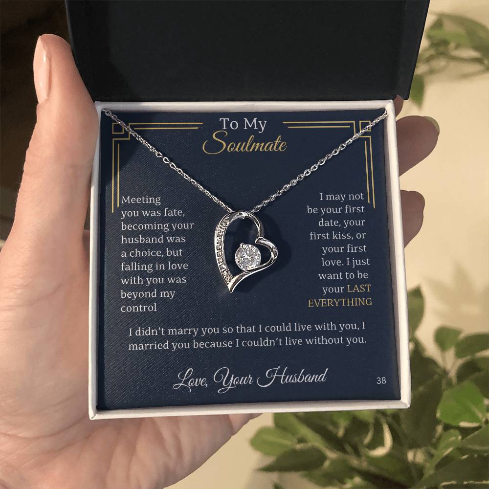 Soulmate-PErsonalized this dazzling Forever Love Necklace is sure to make her heart melt! 38