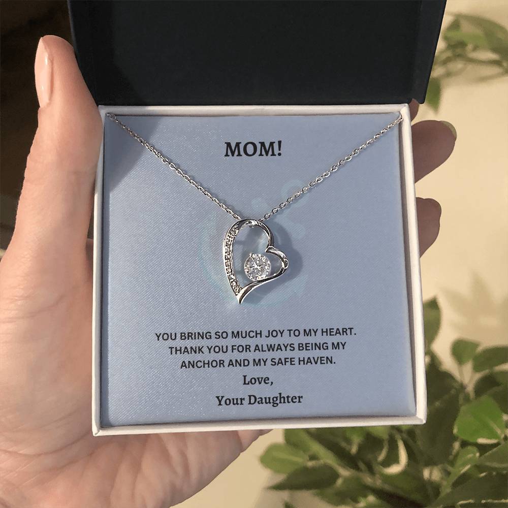 Mom- Being my anchor-Forever Love Necklace - Essential Home Zone Essential Home Zone Jewelry Mom- Being my anchor-Forever Love Necklace