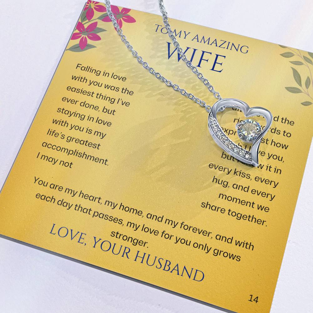 Wife-Personalized this dazzling Forever Love Necklace is sure to make her heart melt! 14