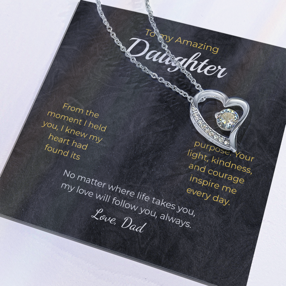 Daughter – Forever Love Necklace – Personalized Gift from Any Sender (83)