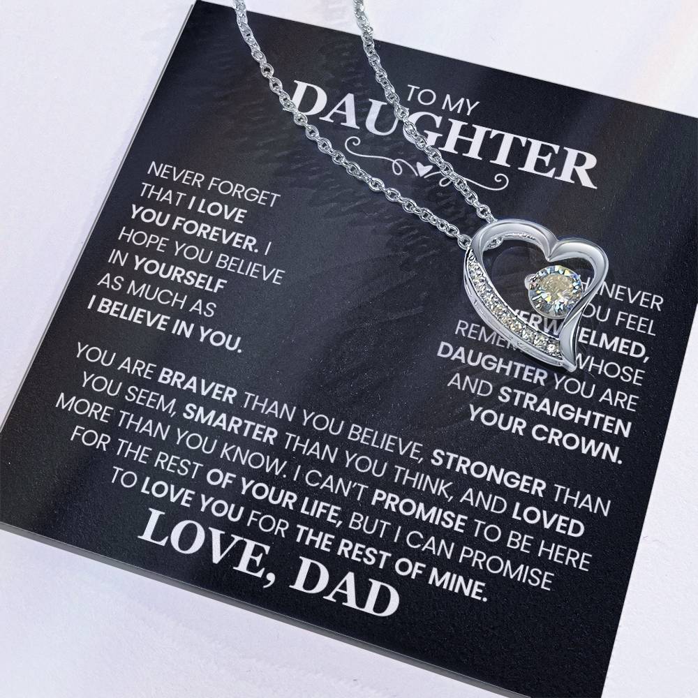 Daughter- Forever Love Necklace – Gift of Love and Strength (10)