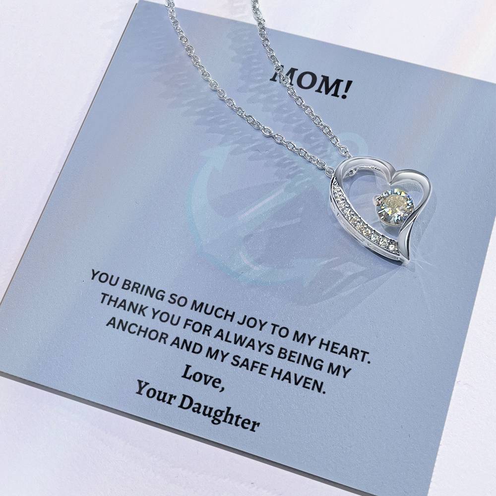 Mom- Being my anchor-Forever Love Necklace - Essential Home Zone Essential Home Zone Jewelry Mom- Being my anchor-Forever Love Necklace