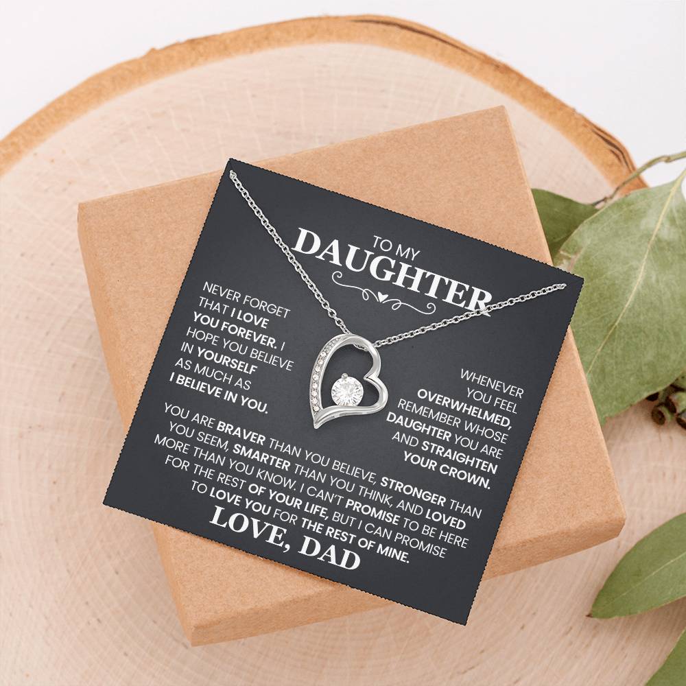 Daughter- Forever Love Necklace – Gift of Love and Strength (10)
