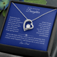 Daughter Gift – Forever Love Necklace – Add Your Custom “From” Title (134)