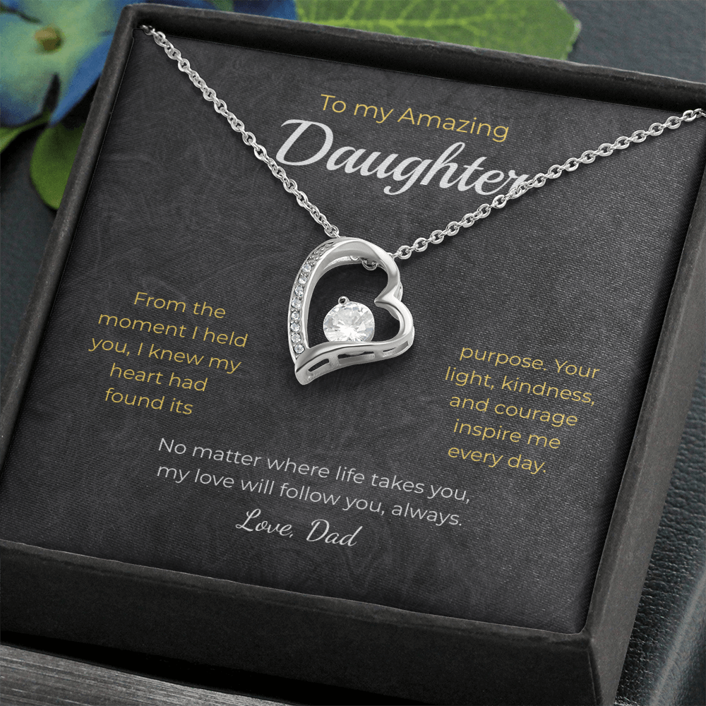 Daughter – Forever Love Necklace – Personalized Gift from Any Sender (83)