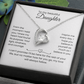 Daughter – Forever Love Necklace – Personalized From Name Gift (110)
