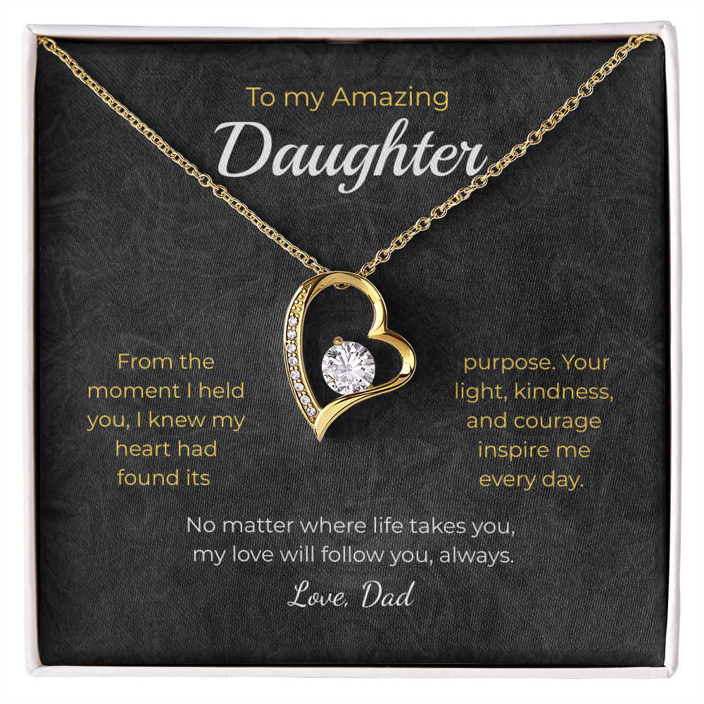 Daughter – Forever Love Necklace – Personalized Gift from Any Sender (83)