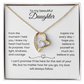 Daughter – Forever Love Necklace – Personalized From Name Gift (110)