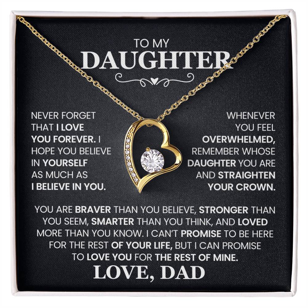 Daughter- Forever Love Necklace – Gift of Love and Strength (10)