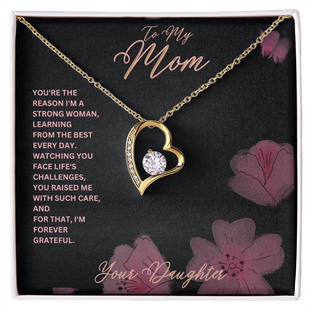 Mom- I'm a strong woman-Forever Love Necklace - Essential Home Zone Essential Home Zone Jewelry Mom- I'm a strong woman-Forever Love Necklace