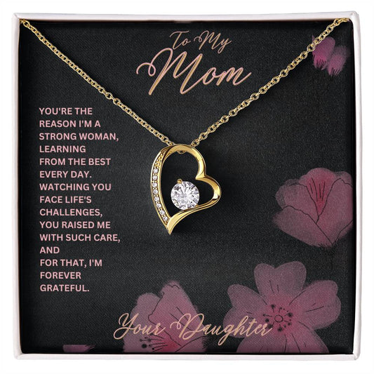 Mom- I'm a strong woman-Forever Love Necklace - Essential Home Zone Essential Home Zone Jewelry Mom- I'm a strong woman-Forever Love Necklace