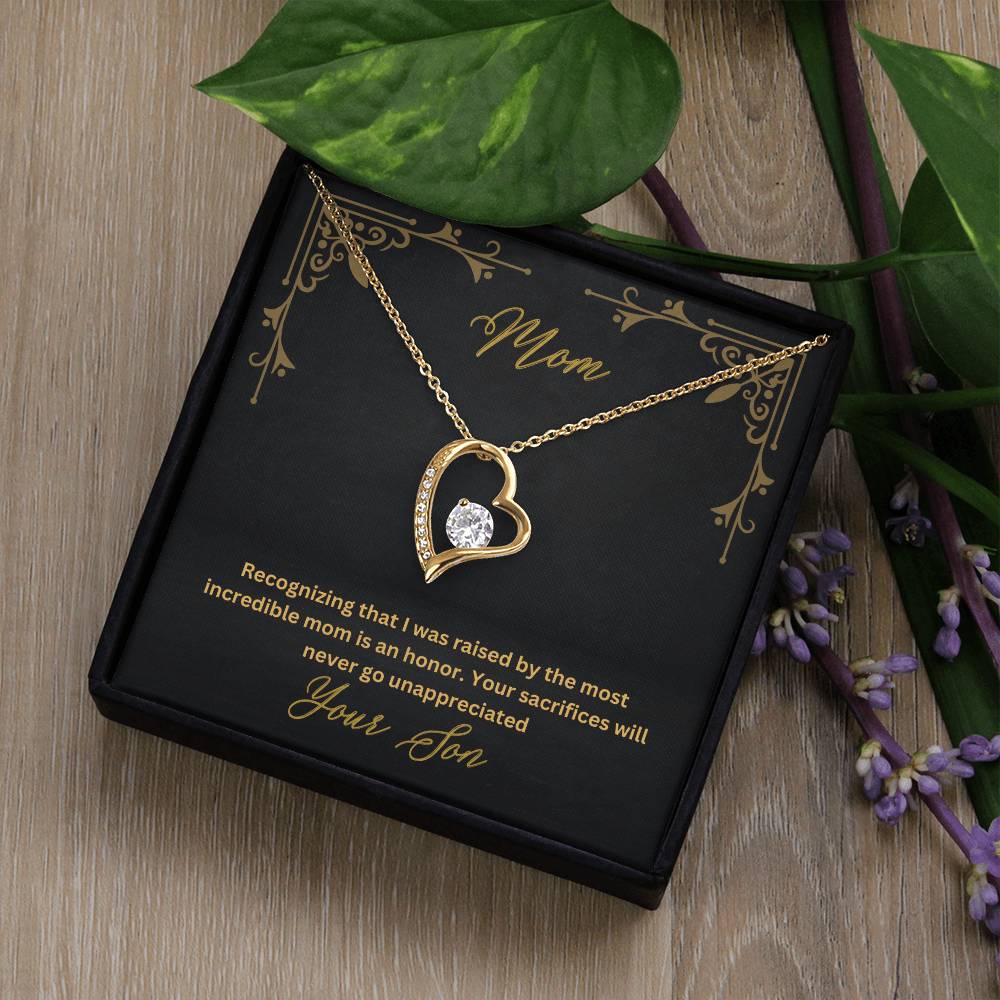 Mom- Most incredible mom-Forever Love Necklace - Essential Home Zone Essential Home Zone Jewelry Mom- Most incredible mom-Forever Love Necklace