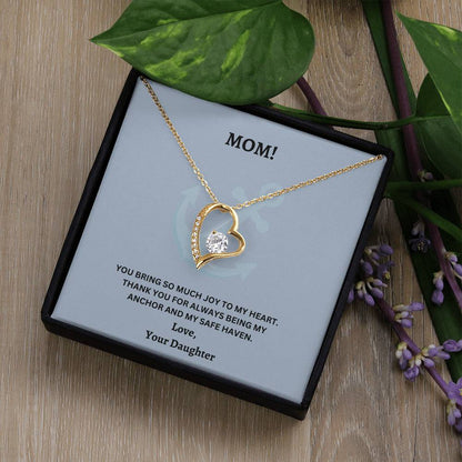 Mom- Being my anchor-Forever Love Necklace - Essential Home Zone Essential Home Zone Jewelry Mom- Being my anchor-Forever Love Necklace