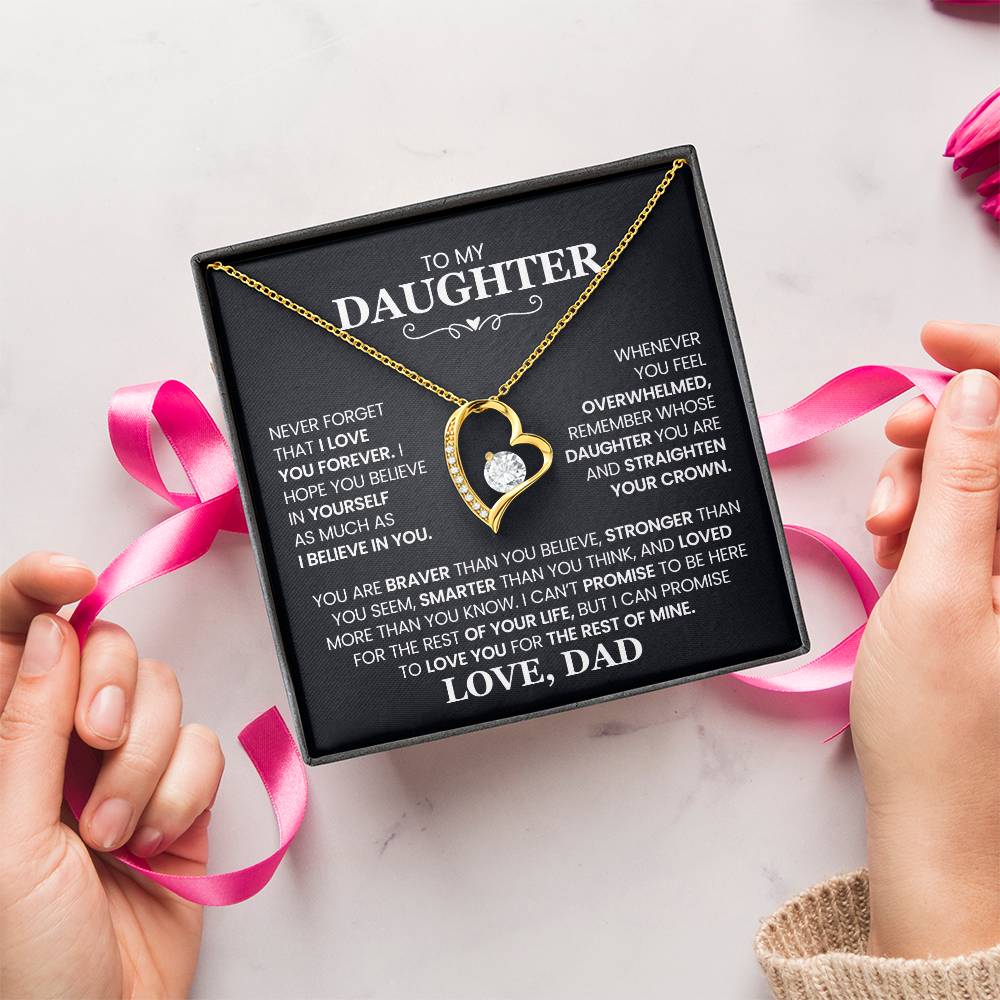 Daughter- Forever Love Necklace – Gift of Love and Strength (10)