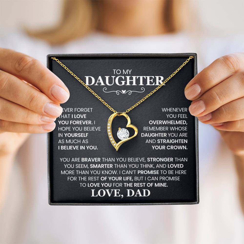 Daughter- Forever Love Necklace – Gift of Love and Strength (10)