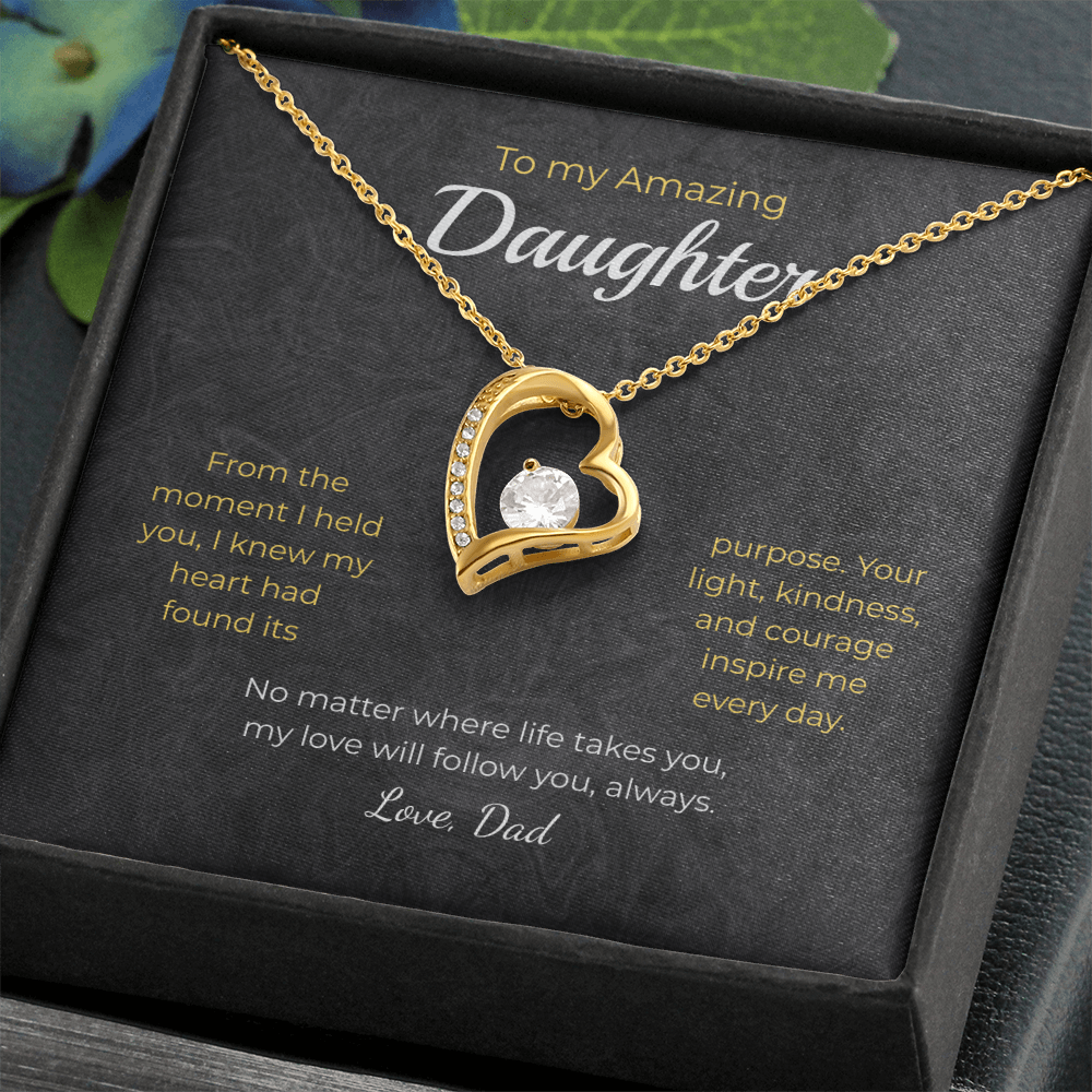 Daughter – Forever Love Necklace – Personalized Gift from Any Sender (83)