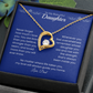 Daughter-Forever Love Necklace – Personalized Gift from Any Sender (118)