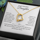 Daughter – Forever Love Necklace – Personalized From Name Gift (110)