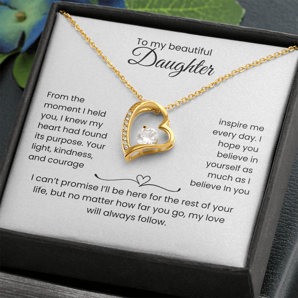 Daughter – Forever Love Necklace – Personalized From Name Gift (110)