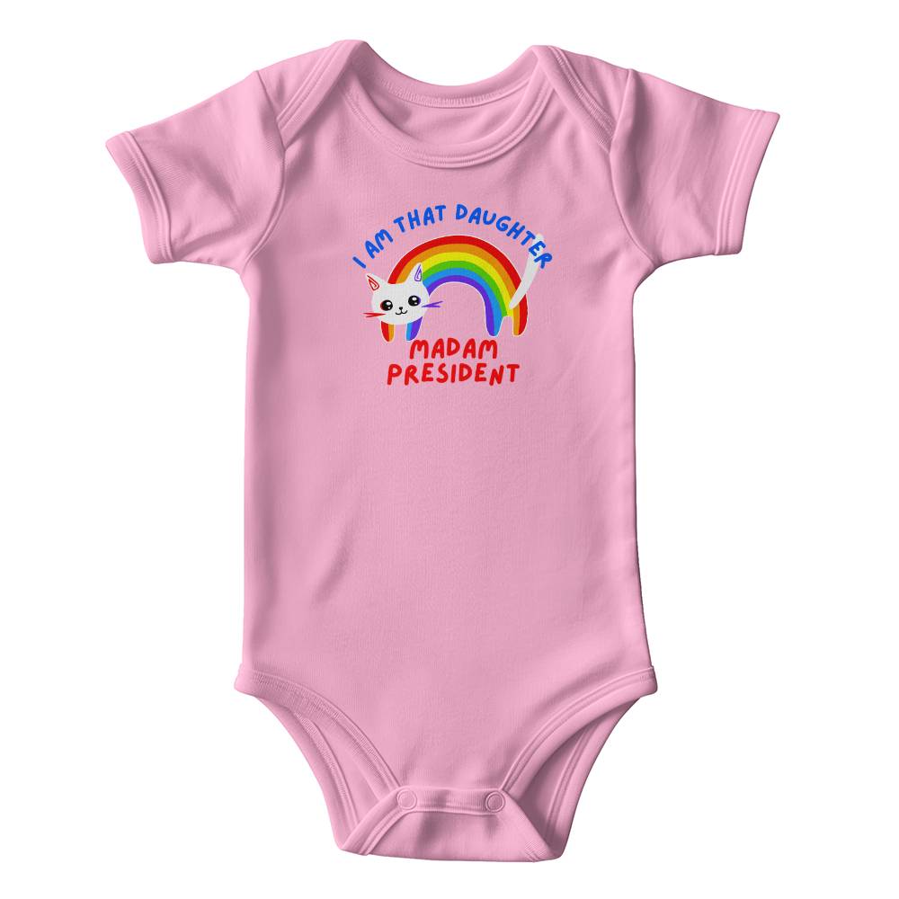 I Am That Daughter-Matching Parent Tees Available-Gerber Onesies® 6516A Short Sleeve Bodysuit 145 - Essential Home Zone Essential Home Zone Pink / 24M Clothing I Am That Daughter-Matching Parent Tees Available-Gerber Onesies® 6516A Short Sleeve Bodysuit 145