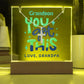 To My Grandson-You Got This-An elegant 7 LED Light Acrylic Bundle,featuring a Square Acrylic and the beautiful Cross Necklace, Gift 214 - Essential Home Zone Essential Home Zone Jewelry To My Grandson-You Got This-An elegant 7 LED Light Acrylic Bundle,featuring a Square Acrylic and the beautiful Cross Necklace, Gift 214