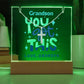 To My Grandson-You Got This-An elegant 7 LED Light Acrylic Bundle,featuring a Square Acrylic and the beautiful Cross Necklace, Gift 214 - Essential Home Zone Essential Home Zone Jewelry To My Grandson-You Got This-An elegant 7 LED Light Acrylic Bundle,featuring a Square Acrylic and the beautiful Cross Necklace, Gift 214