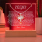To My Daughter or Son-Personalized  Keepsake  Acrylic and Cross Necklace 198