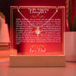 To My Daughter-Personalized  Keepsake  Acrylic and Alluring Necklace 74