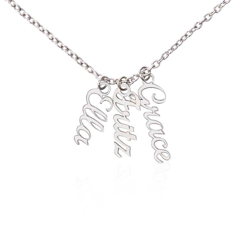 Personalized Vertical Name Necklace – Always With You