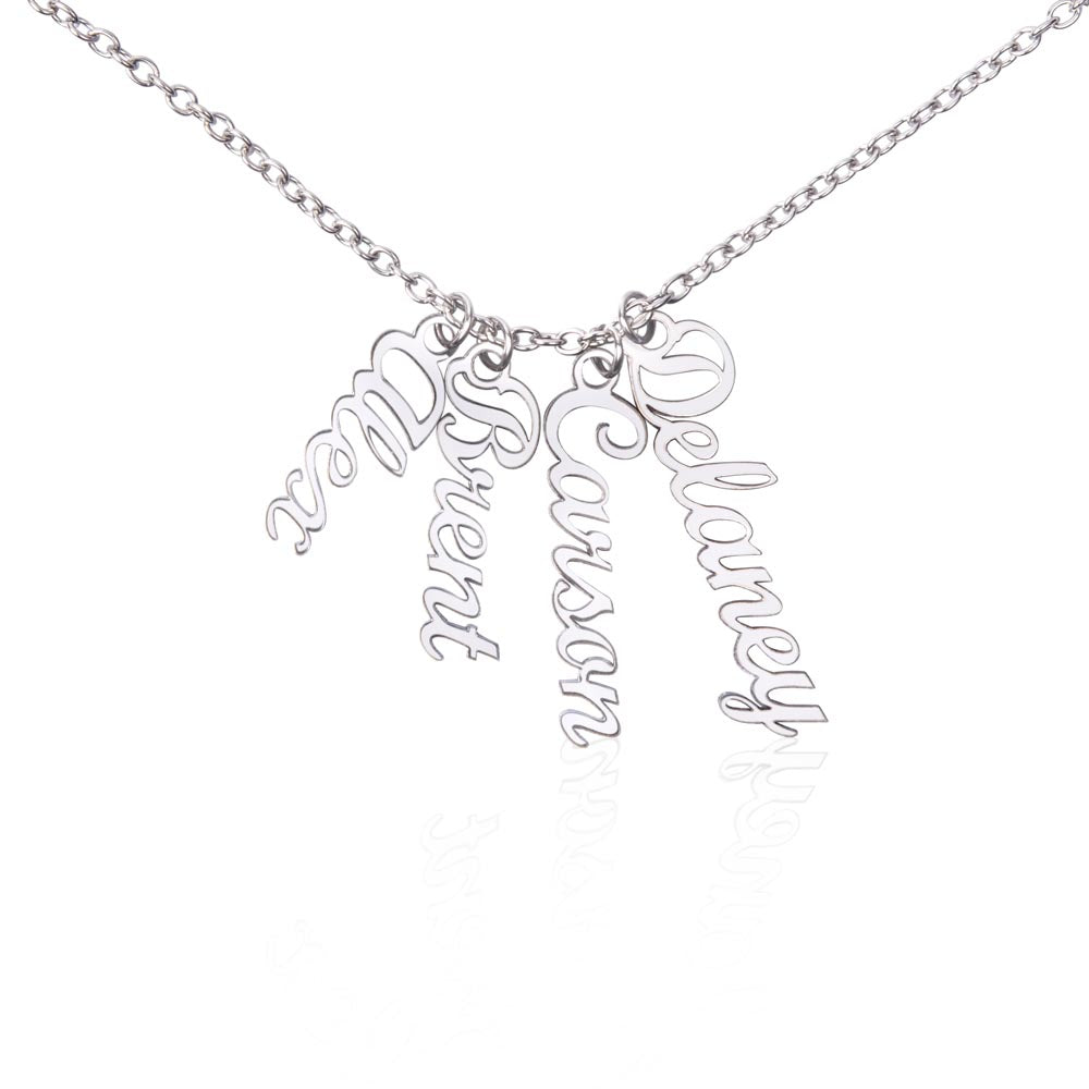 Personalized Vertical Name Necklace – Always With You