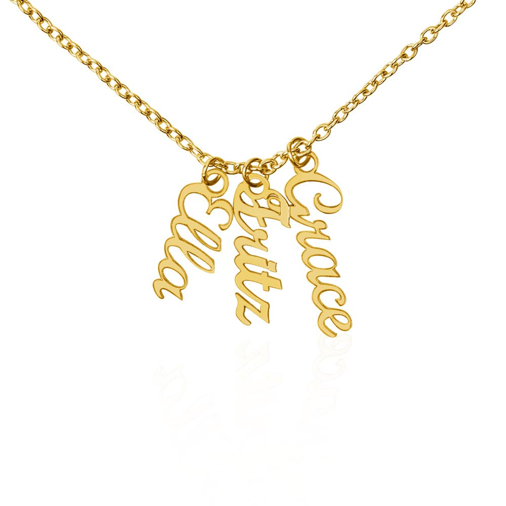 Personalized Vertical Name Necklace – Always With You