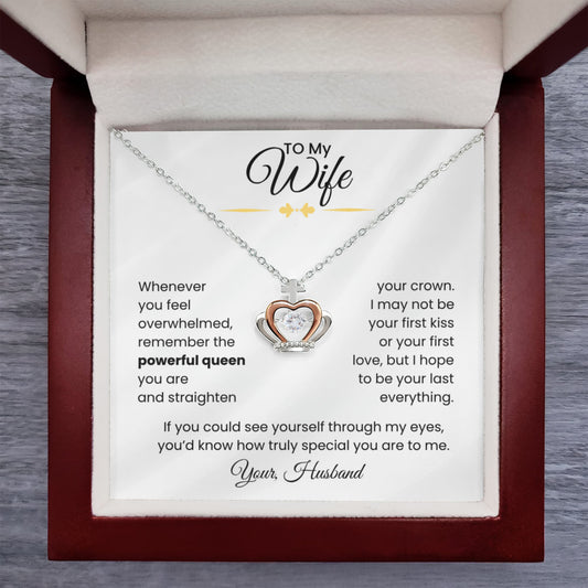 Wife – Crown Necklace, Queen of My Heart (138B)
