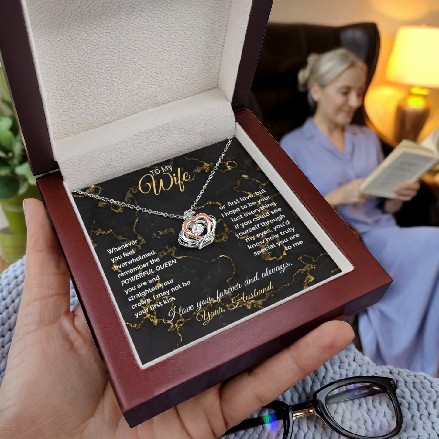 Wife – Crown Necklace, Queen of My Heart (138E2)