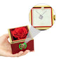 For Her-Love Knot Necklace with rotating Rose Box