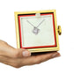 For Her-Love Knot Necklace with rotating Rose Box