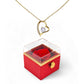 For Her-Forever Love  Necklace with rotating Rose Box