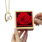 For Her-Forever Love  Necklace with rotating Rose Box