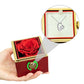 For Her-Forever Love  Necklace with rotating Rose Box