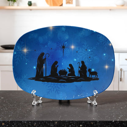 10”x14” Platter-Nativity Holiday (7)