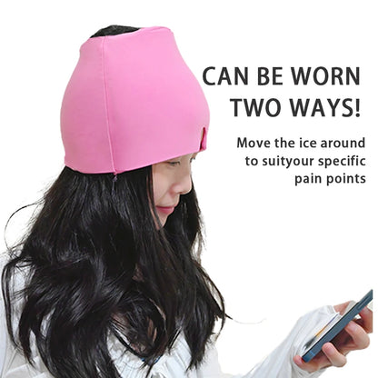 Gel Ice Headache Migraine Relief Hat  