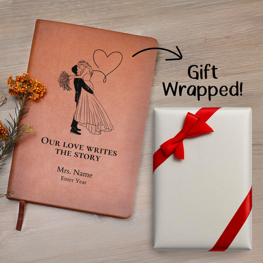 Graphic Journal with Free Gift Wrap-Wedding