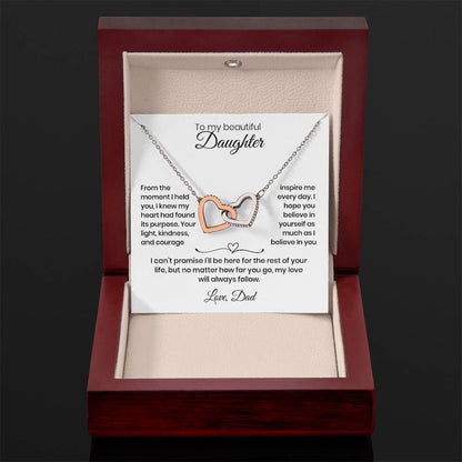 Daughter – Interlocking Heart Necklace  (86)