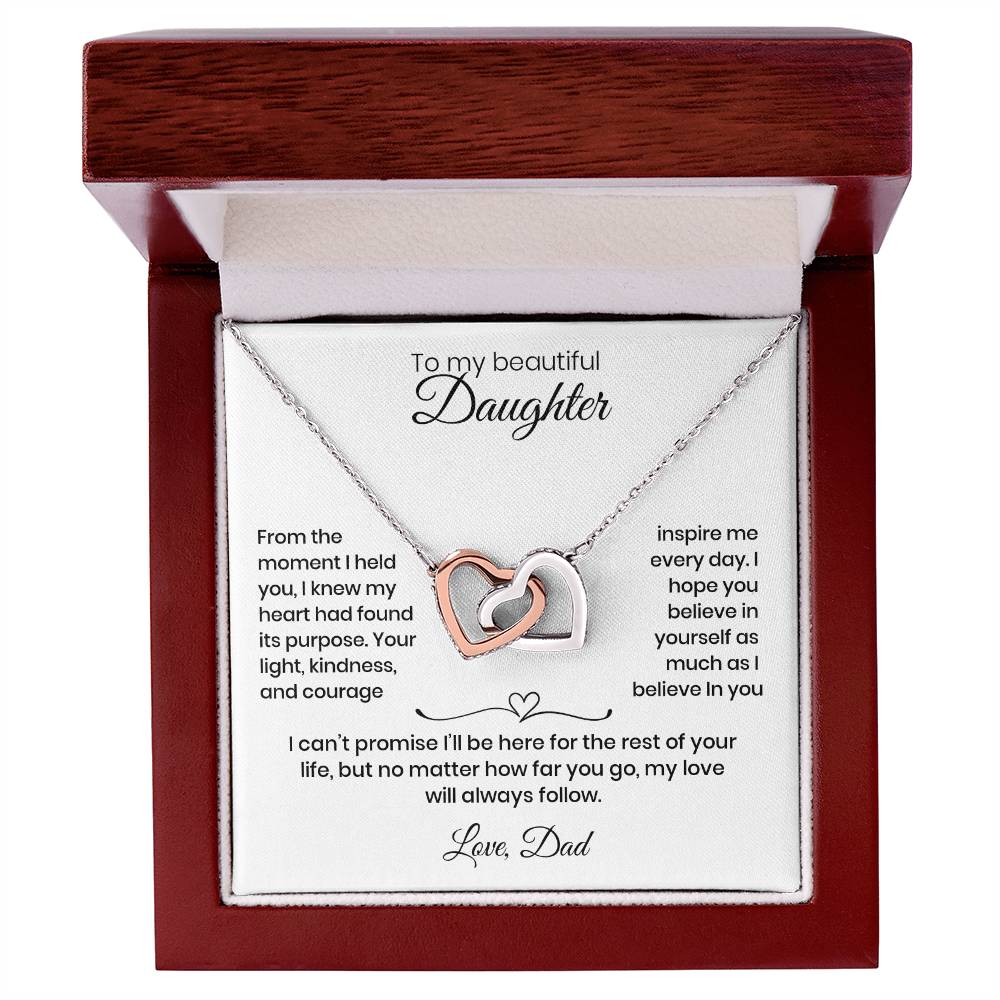 Daughter – Interlocking Heart Necklace  (86)