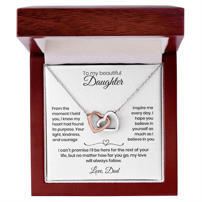 Daughter – Interlocking Heart Necklace  (86)