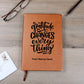 Graphic Leather Gratitude Journal – Personalized with Name