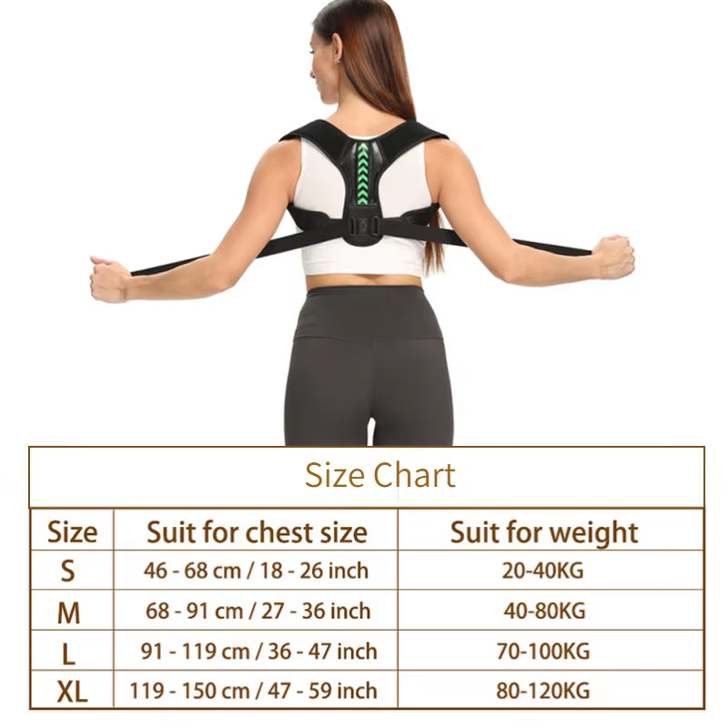 Adjustable Back Shoulder Posture Corrector Belt  