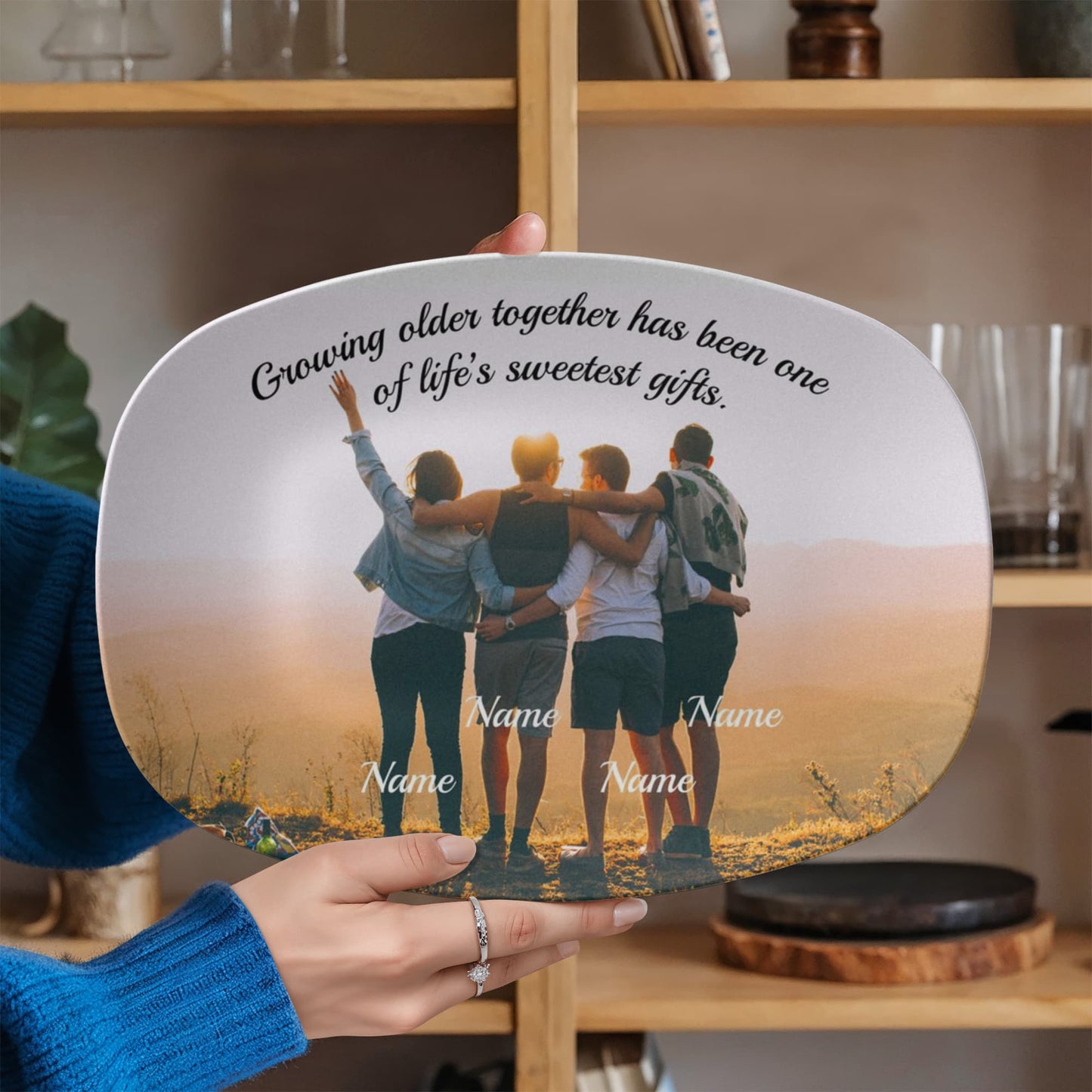 10”x14” Platter-Personalized with picture and name(s)