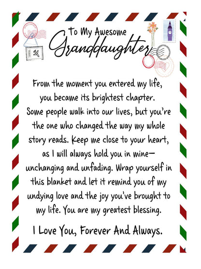 Artwork Heirloom Woven Blanket-Granddaughter